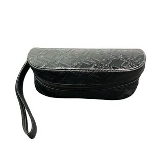 Oakley Soft Shell Case Zip Glasses Sunglasses Black Logo Wristlet Strap